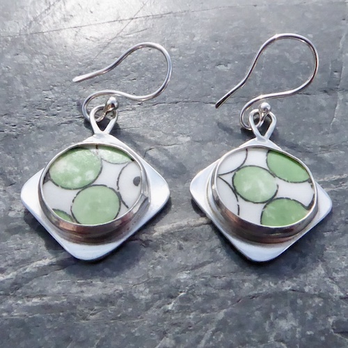 ArtDecoPotteryEarrings