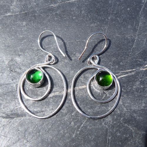 EdaSwirlGreenEarrings